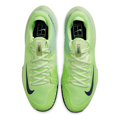 fluorescent green men tennis shoes.